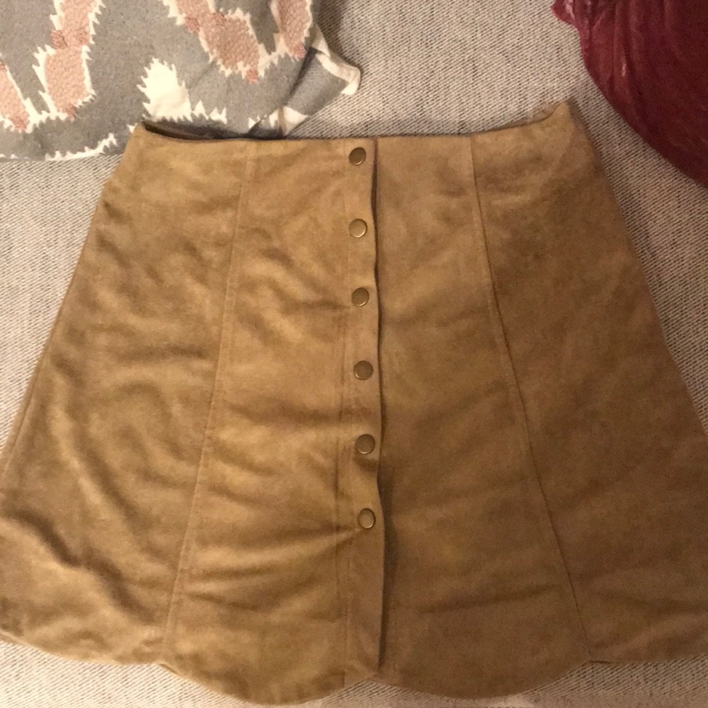 Francesca’s Suede Mini Skirt